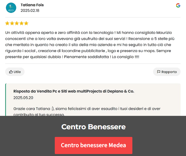 Recensioni di gradimento al metodo nextup di multiprojects