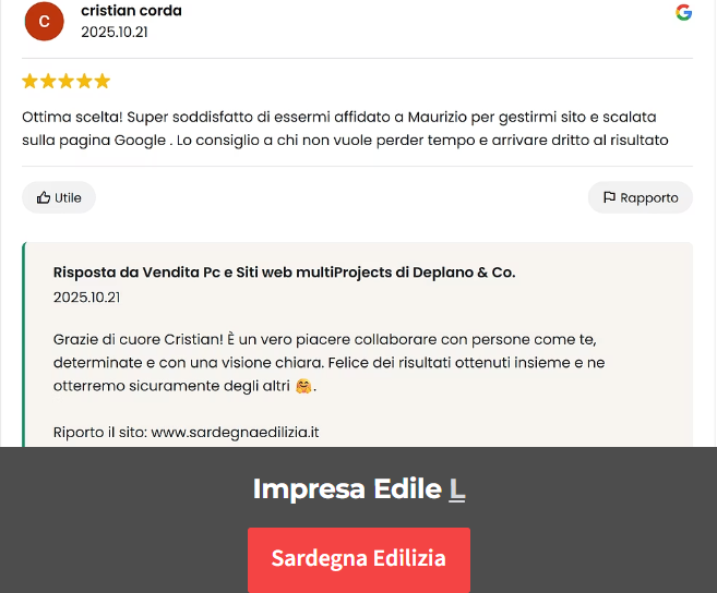 Recensioni di gradimento al metodo nextup di multiprojects