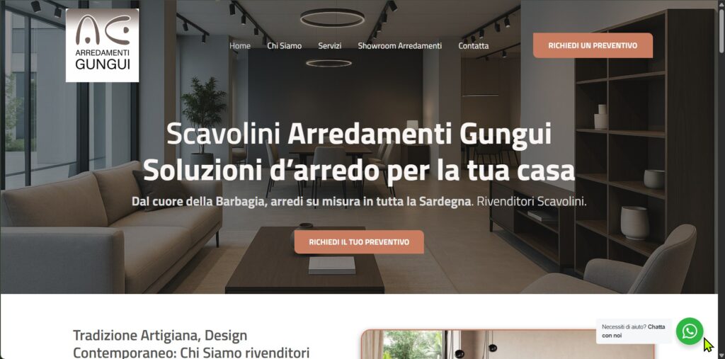 Screenshot Arredamenti Gungui