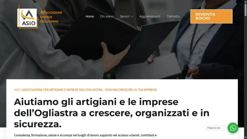 Screenshot ASIO Imprese