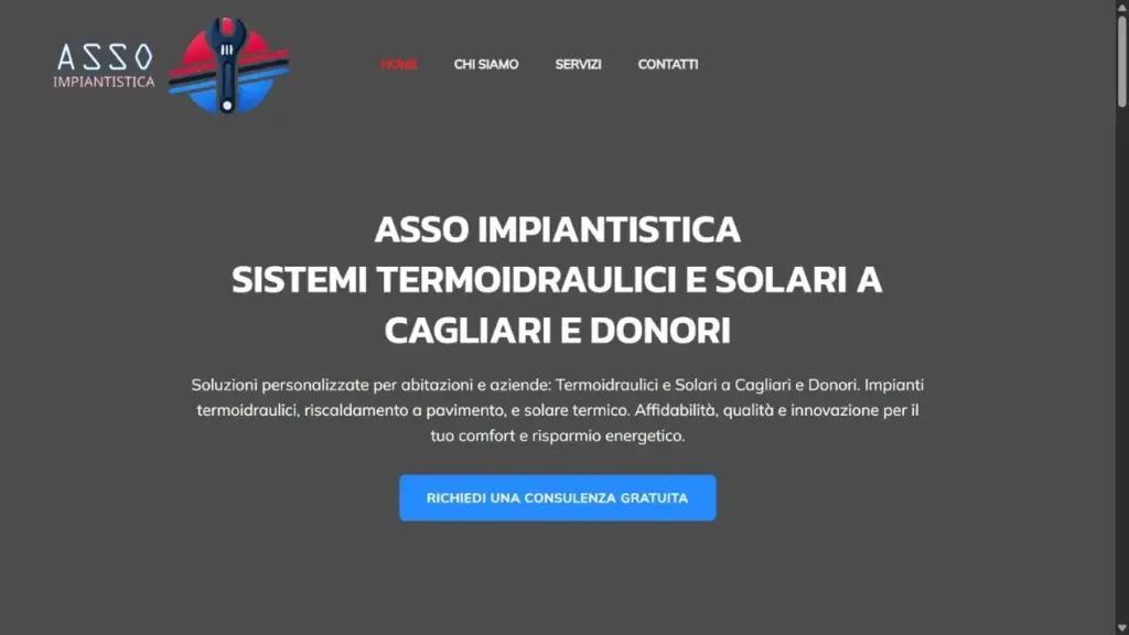 Screenshot Asso Impiantistica