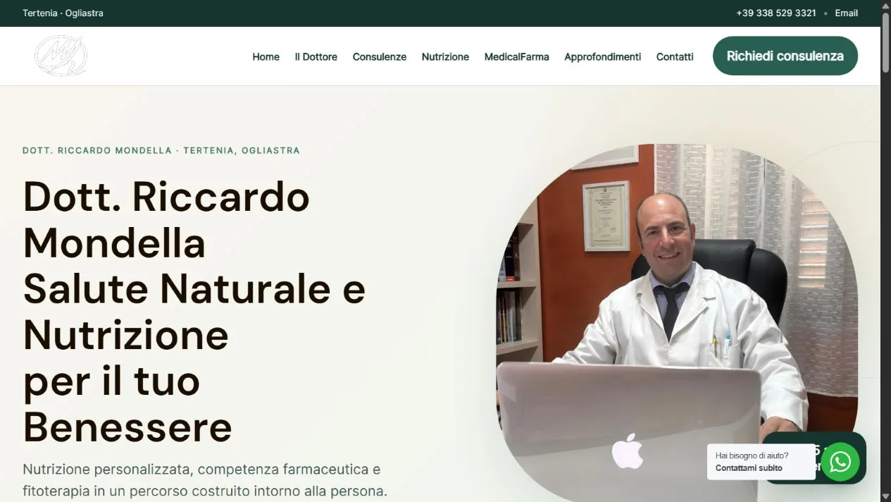 Homepage Dott. Riccardo Mondella — Tertenia · Ogliastra