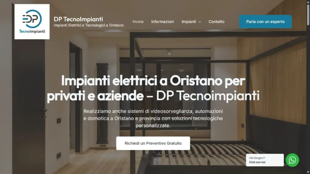 Screenshot DP Tecnoimpianti