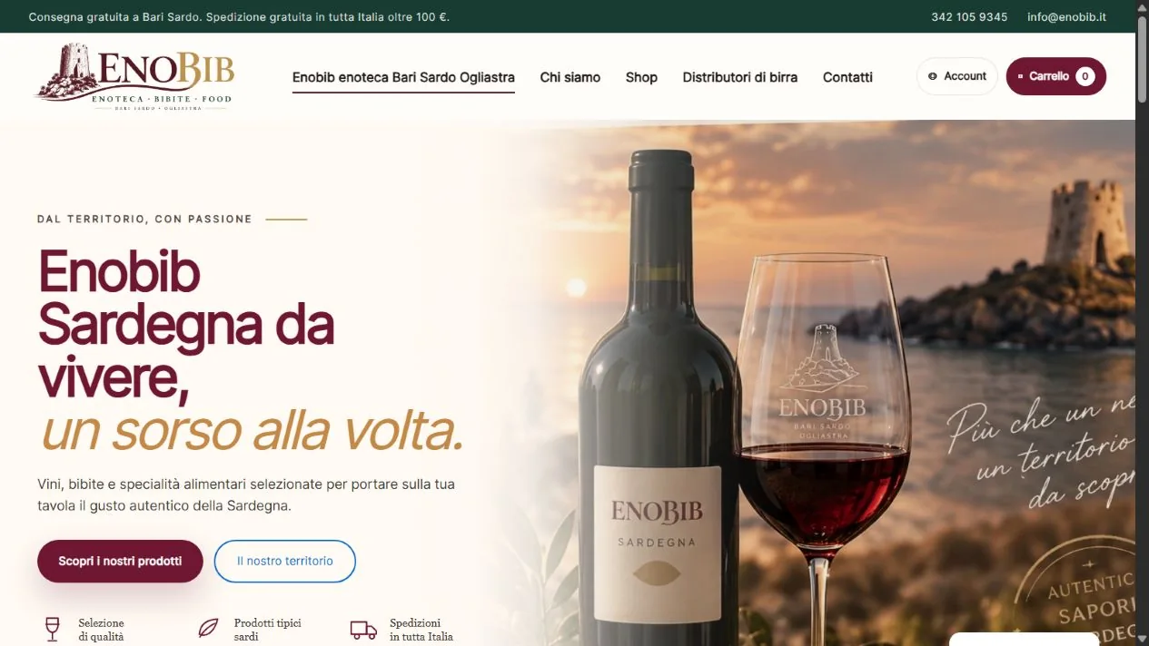 Homepage Enobib — Bari Sardo · Ogliastra