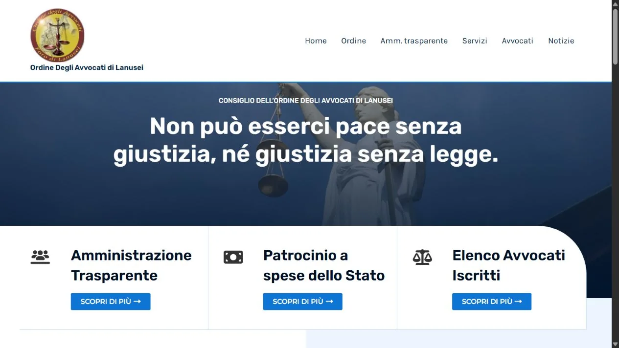 Homepage Ordine degli Avvocati di Lanusei — Lanusei · Ogliastra