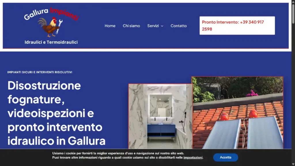 Screenshot Gallura Impianti