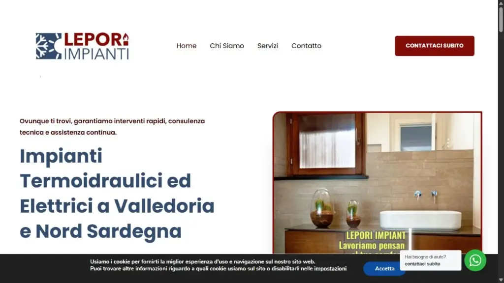 Screenshot Lepori Impianti