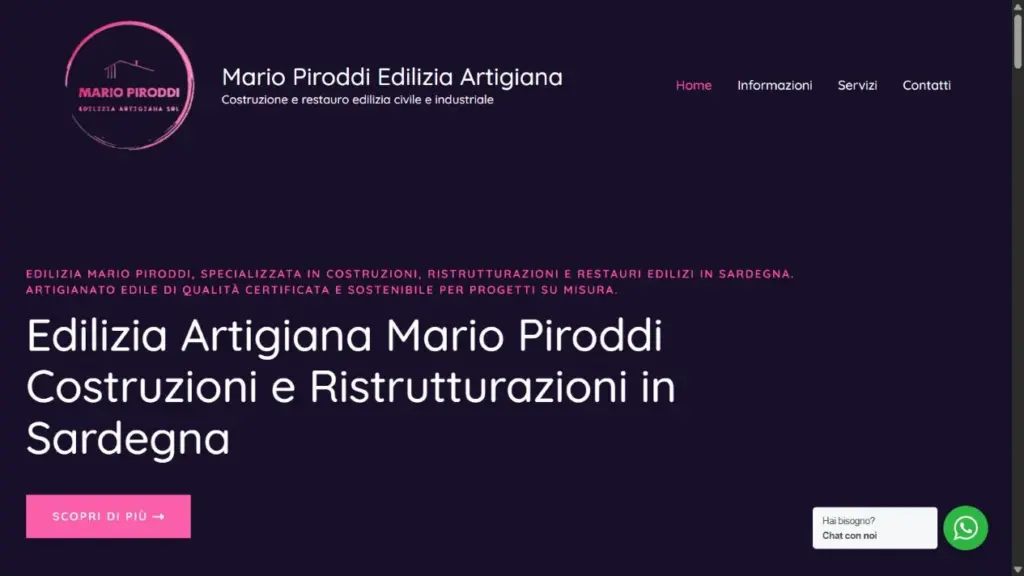 Screenshot Edilizia Mario Piroddi