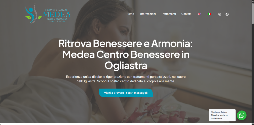 Screenshot Medea Centro Benessere